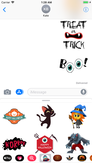Happy Halloween Ghastly Emoji screenshot 2
