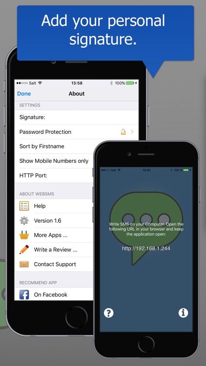 Web Browser SMS