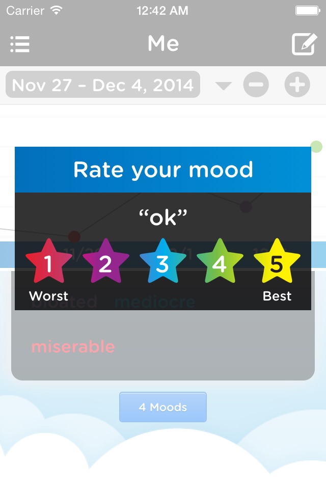 Moodtrack Social Diary screenshot 4