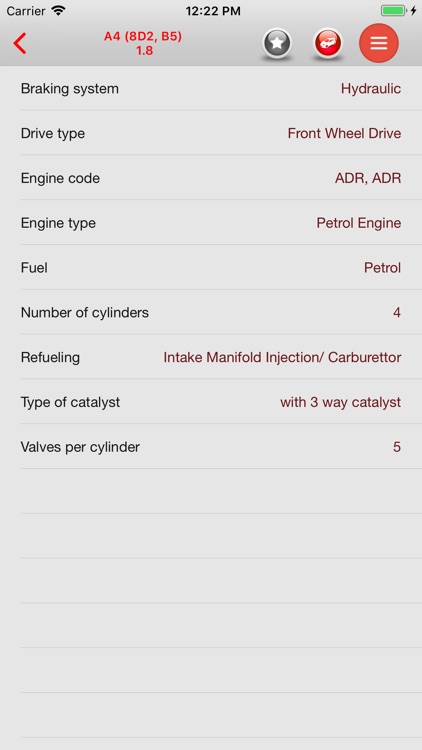 AutoParts  Audi A4