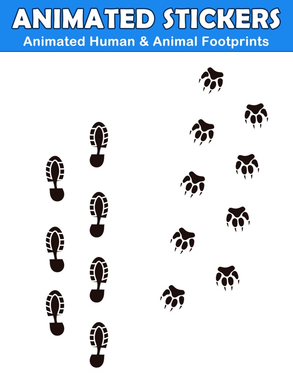 Animated Footprint Stickers screenshot 4