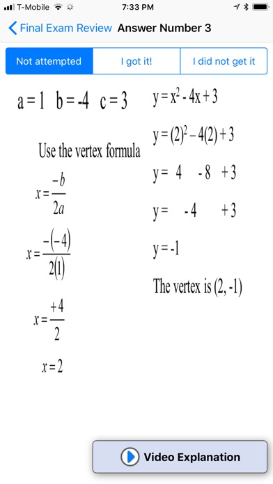 Intermediate Algebra Final screenshot 3
