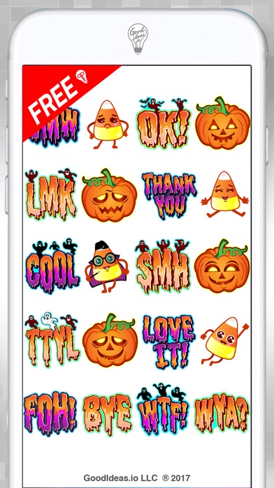 Halloween Hipster Stickers screenshot 3