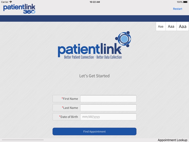 PatientLink 360 Check-In