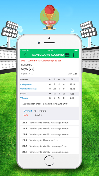 CricketScore: Live Match Score screenshot 3