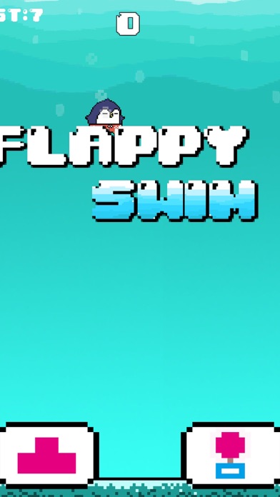 Flappy Swim - Bird or not Birds Free Screenshot 2