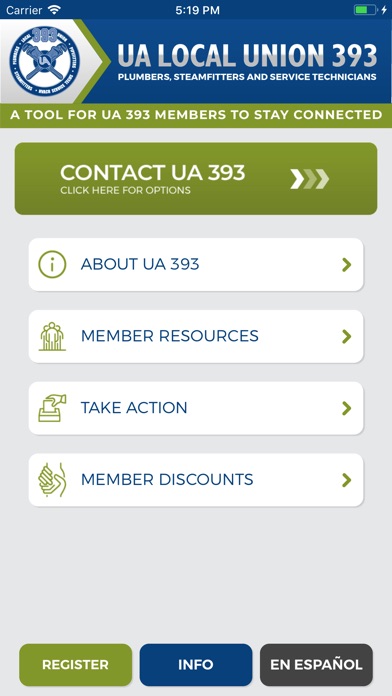UA Local Union 393 screenshot 2