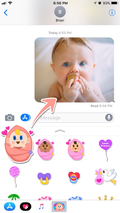 Lovely Cute Baby Stickers screenshot 2
