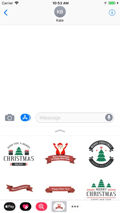 Merry Christmas stickers emoji screenshot 4