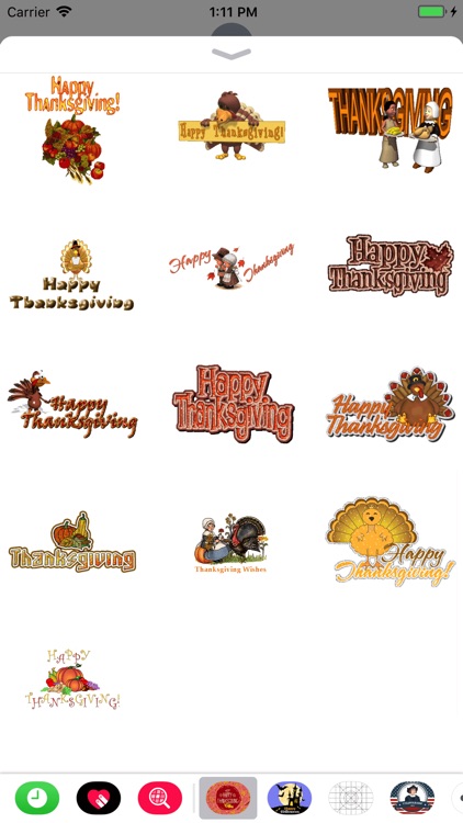 Thanksgiving Day GIF Stickers