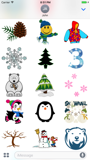 Fun Season Winter for iMessage(圖2)-速報App