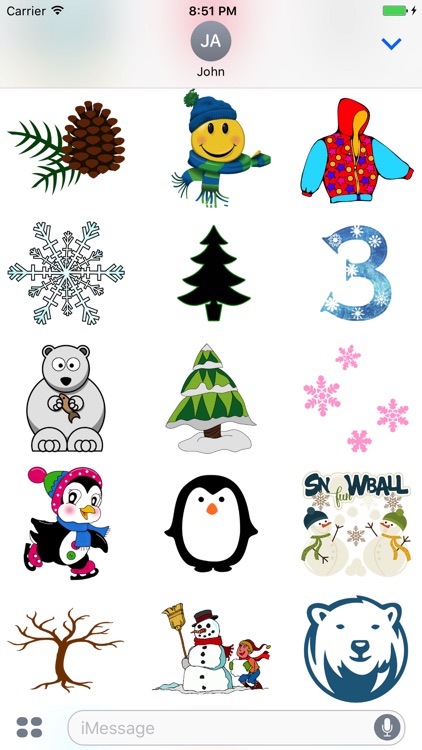 Fun Season Winter for iMessage