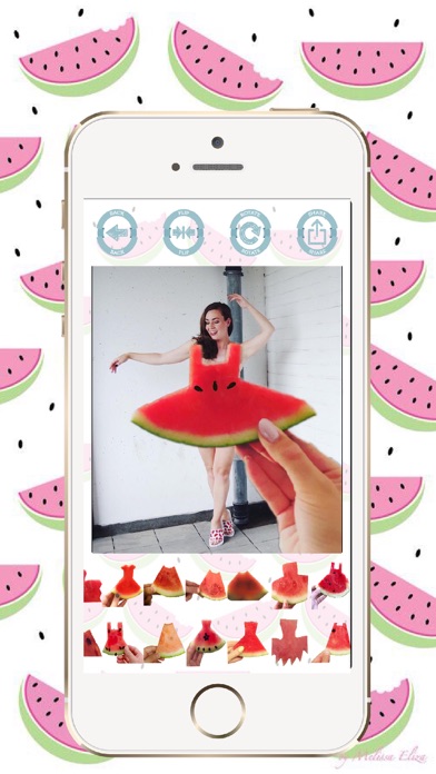 Watermelon Dress insta challenge stickers screenshot 2