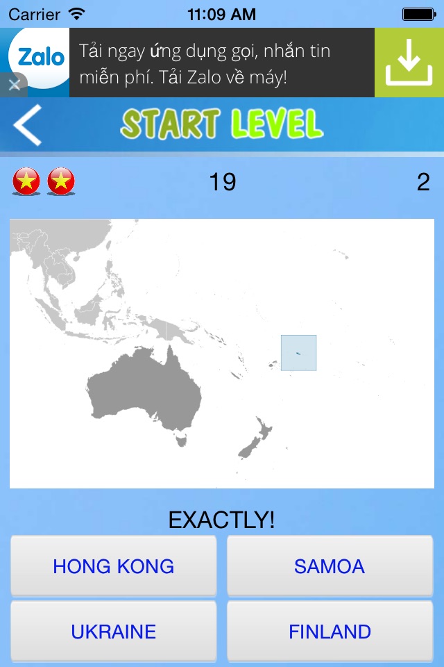 New Country Map Quiz screenshot 4