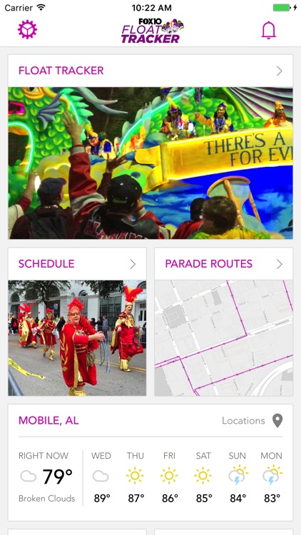 Mardi Gras Parade Tracker WALA