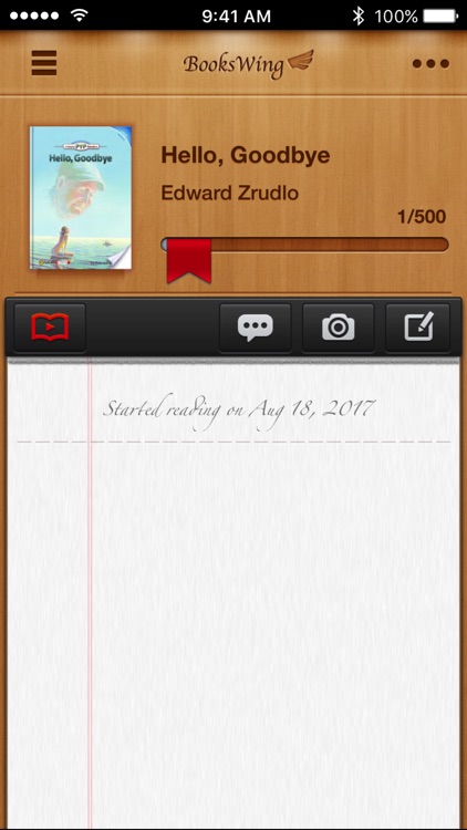 BooksWing - Book and Reading Log Tracker
