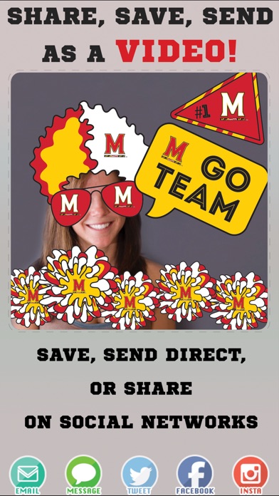 Maryland Terrapins Animated Selfie Stickers screenshot 4