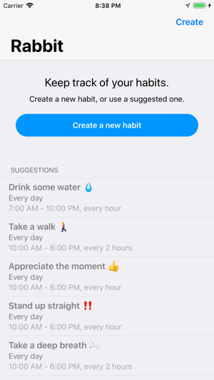 ‎Rabbit - Habit Reminders Screenshot