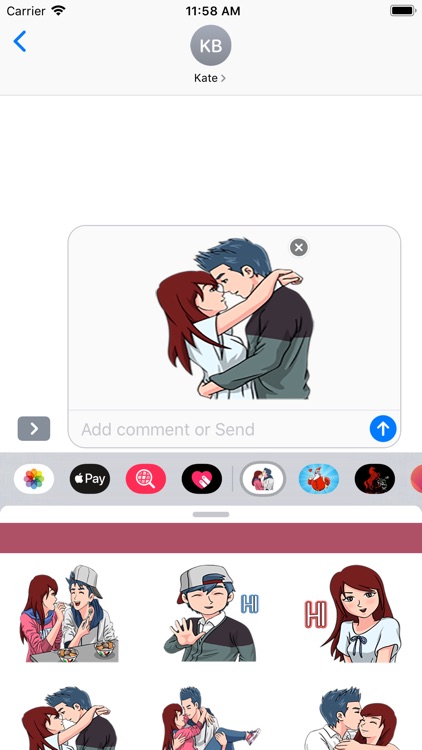 Romantic Couple - Stickers