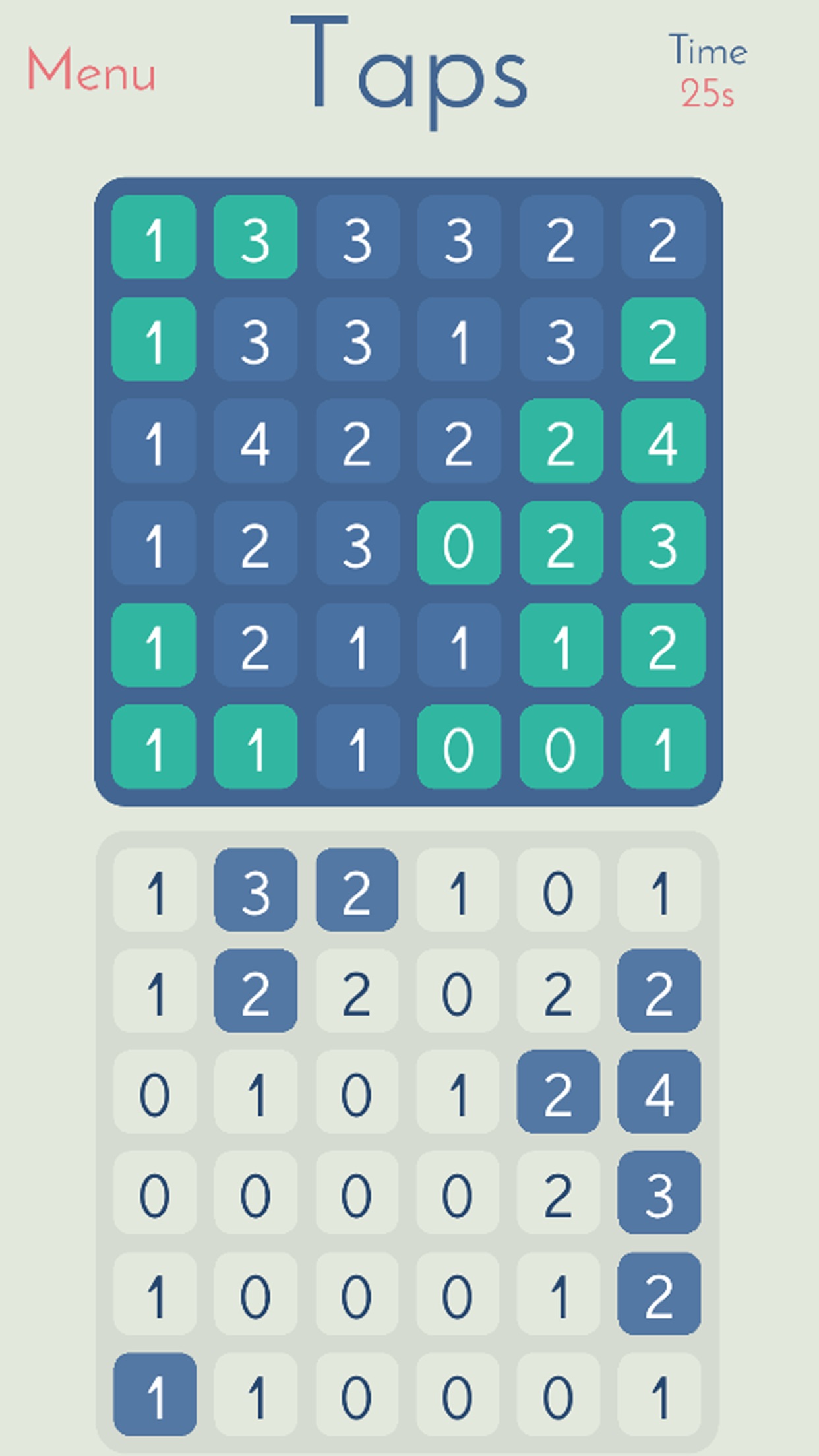 Screenshot do app Taps: Beautifully Simple