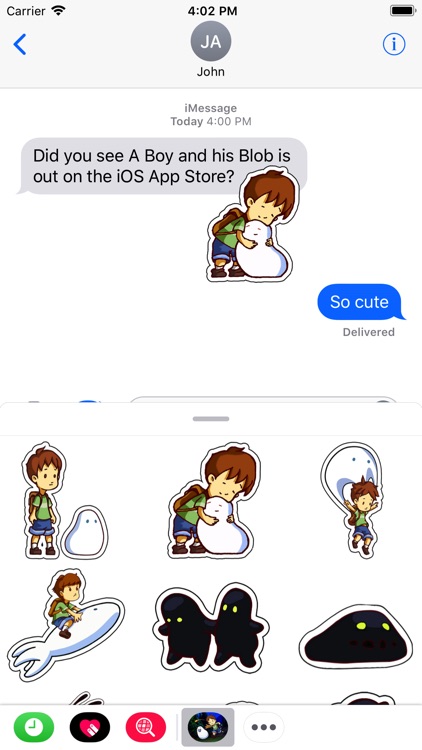 A Boy and his Blob Stickers