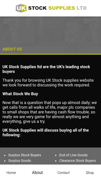 UK Stock Supplies