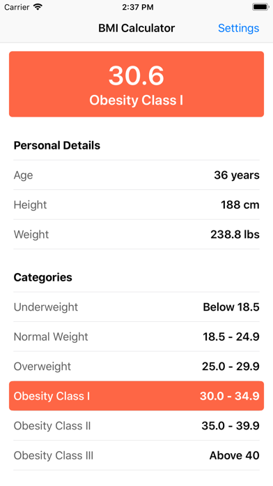 BMI Calculator - Easy Way screenshot 4