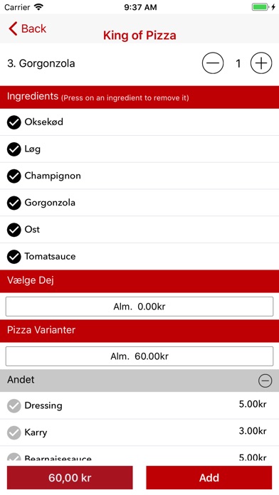 King of Pizza Aabenraa screenshot 4
