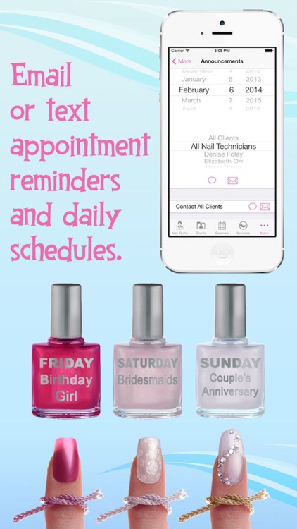 eNails - Nail salon appointment schedule calender screenshot-3