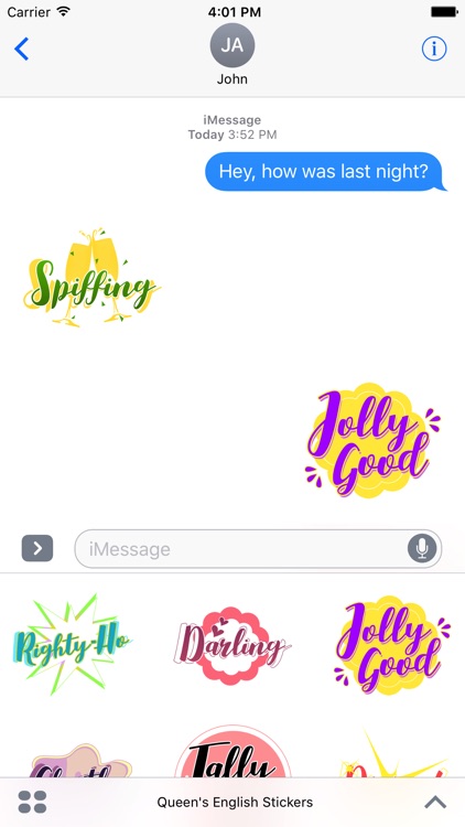 The Queens English Stickers