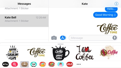 Coffeemoji iMessage Stickers screenshot 3