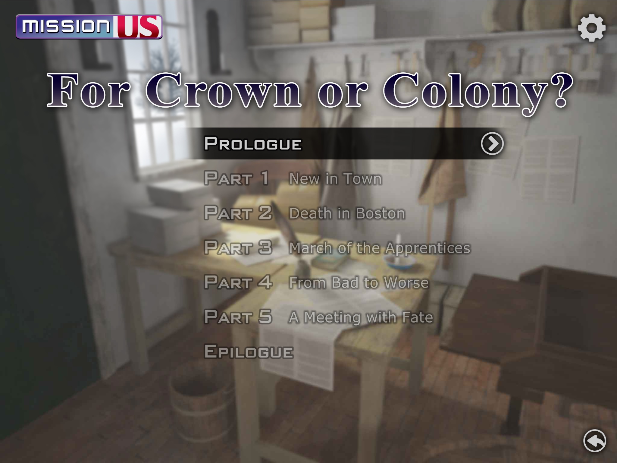 MissionUS: For Crown or Colony screenshot 2