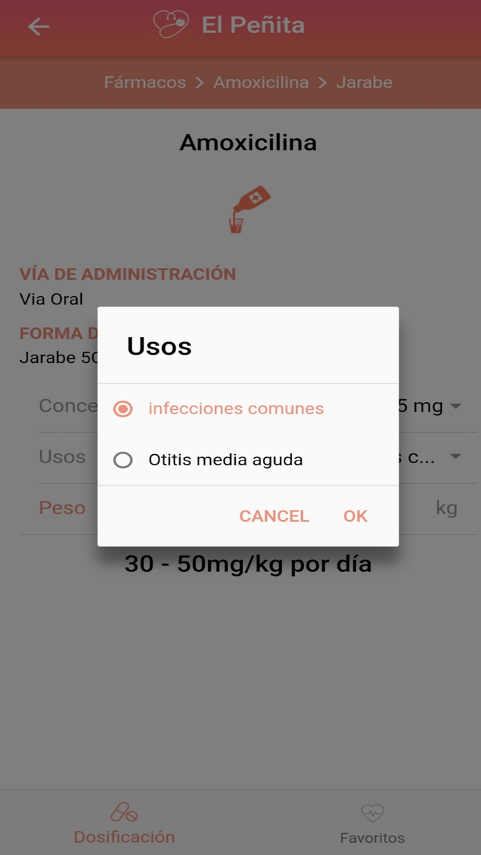 Dosis Pediátricas - El Peñita