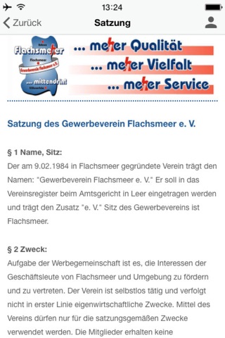 Gewerbeverein Flachsmeer e.V. screenshot 3