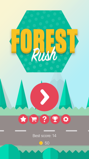 Forest Rush On A Bike