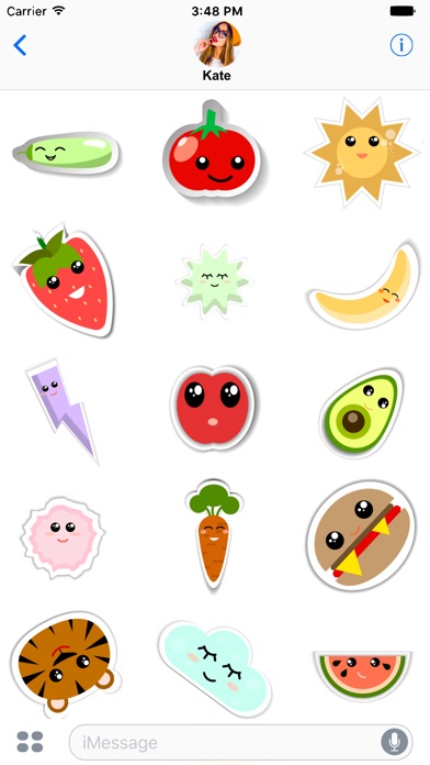 Cute Vegetables Stickers screenshot 3