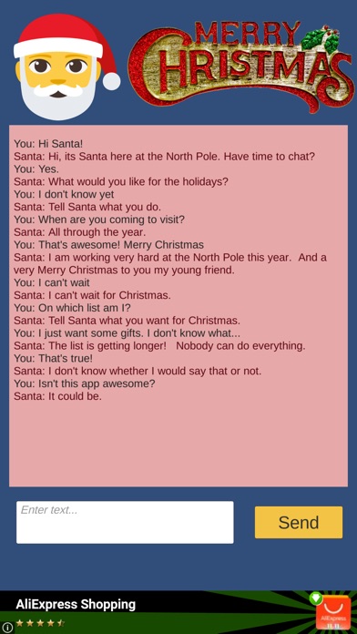 Chat with Santa Claus! screenshot 2