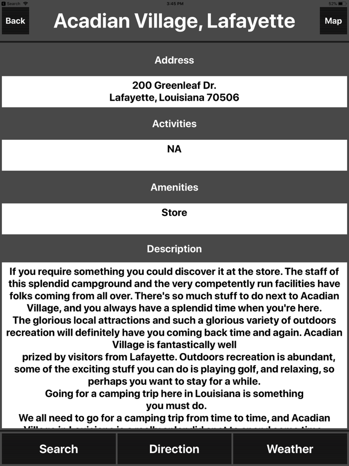 Louisiana Camping Spots