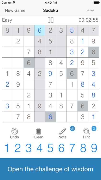 Classic Sudoku-leisure puzzle