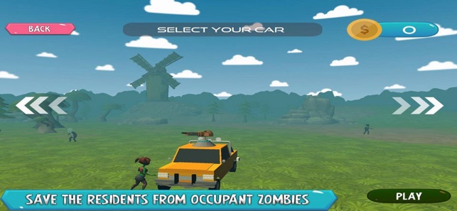 3D Attack Zombie Car