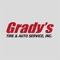 Make maintaining your vehicle easy with the free Grady's Tire and Auto mobile app