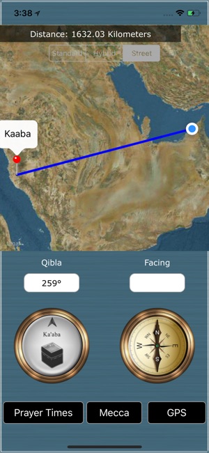 Qibla Finder : Prayer Timings