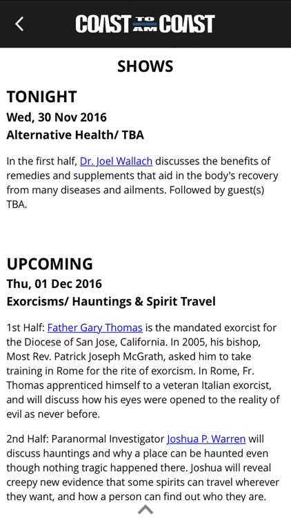 Coast to Coast AM Insider screenshot-3