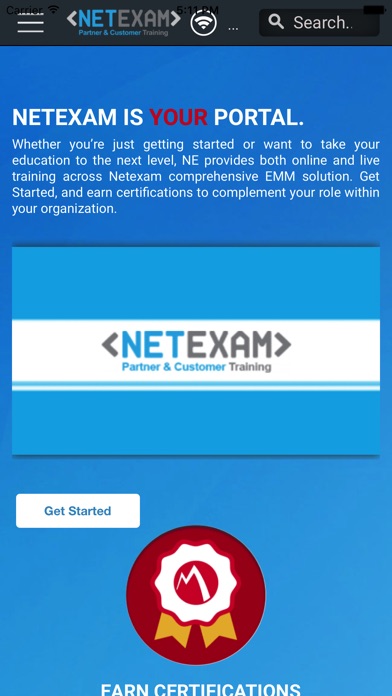 NetExam Learning Phone App screenshot 2