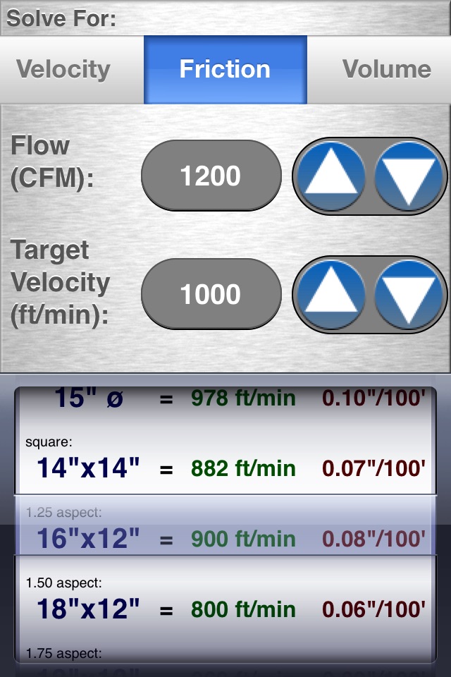 HVAC Duct Size Calculator screenshot 4