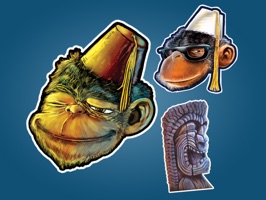 Add some Tikis and fez wearing chimps to your messages with the Zerostreet Message Stickers feauring the Art of Robert Jiménez