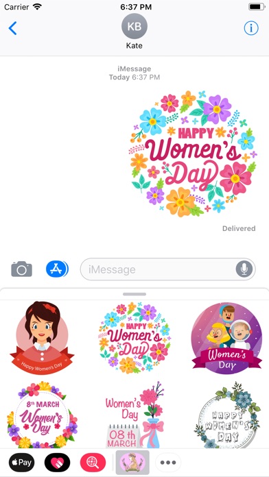 Woman's Day Celebrate Stickers screenshot 2