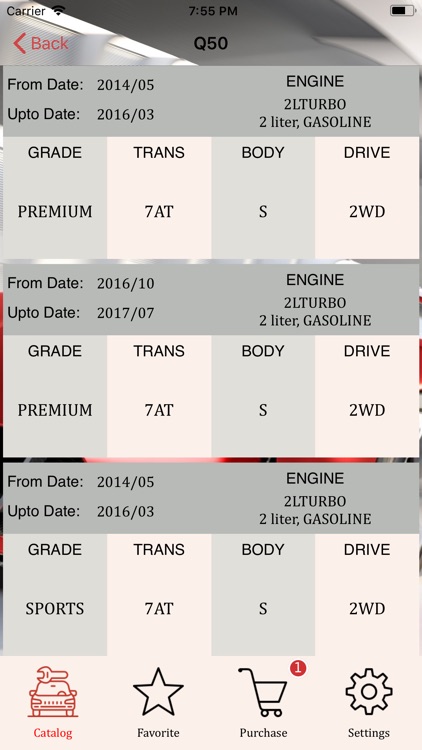 Parts for your car Infinit... screenshot-4