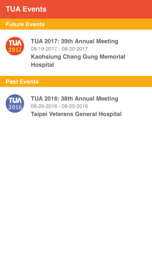 TUA Events APP 台灣泌尿科醫學會(圖1)-速報App