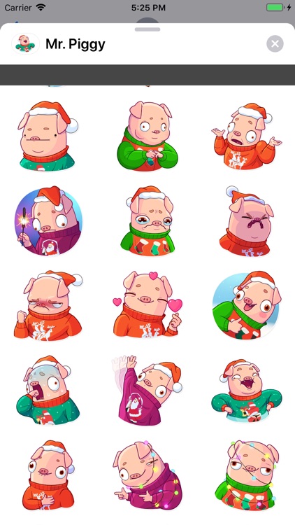 Mr. Piggy stickers pack